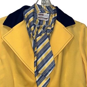 Vintage 70s MONTGOMERY WARD Retro Blazer~Blouse Set~M?~See Measurements~MCM